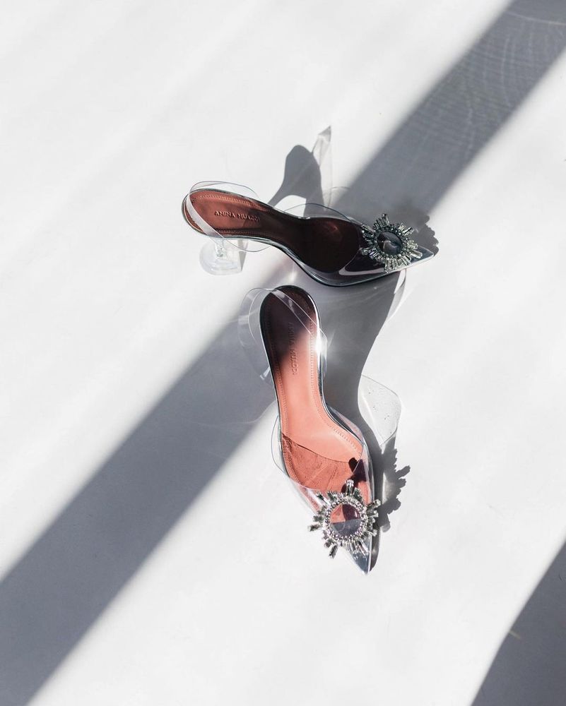 PVC high heels