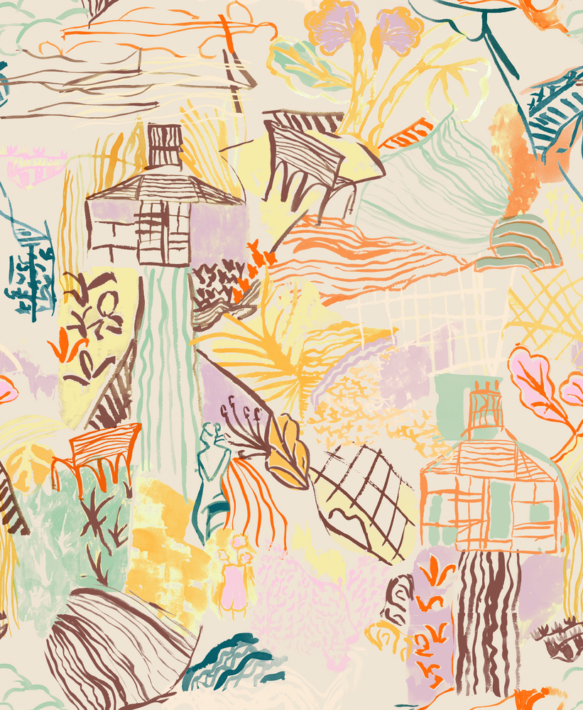 Final draft of the Charleston house print